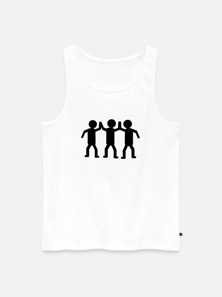winner victory sieger - Männer Premium Bio Tank Top - Weiß