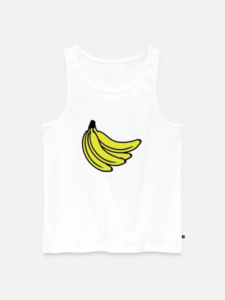 Bananas Bunch - Men's Premium Organic Tank Top - white