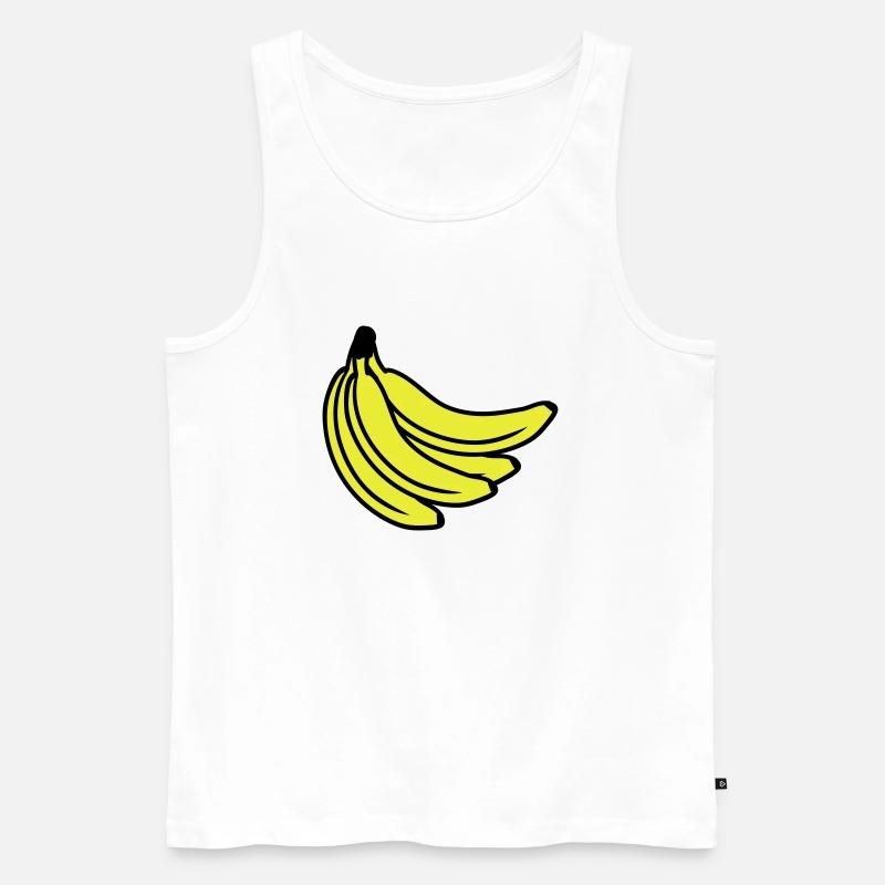 Bananas Bunch - Männer Premium Bio Tank Top - Weiß