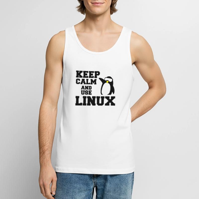 garder utilisation calme linux Débardeur bio Premium Homme