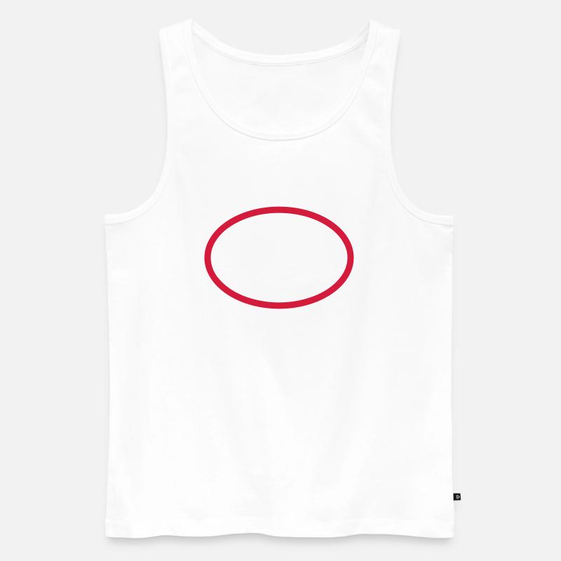 Kreis - Männer Premium Bio Tank Top - Weiß
