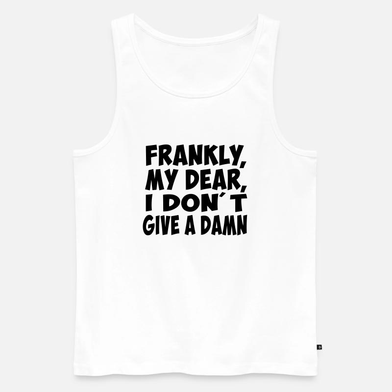 Sprüche lustig - Männer Premium Bio Tank Top - Weiß