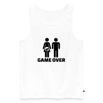 Baby - Men's Premium Organic Tank Top - white - Front - AI Model Male 178 light (178cm)