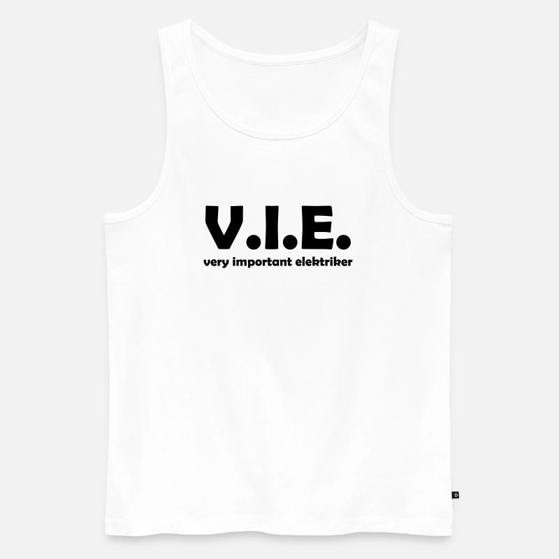 elektriker - Männer Premium Bio Tank Top - Weiß