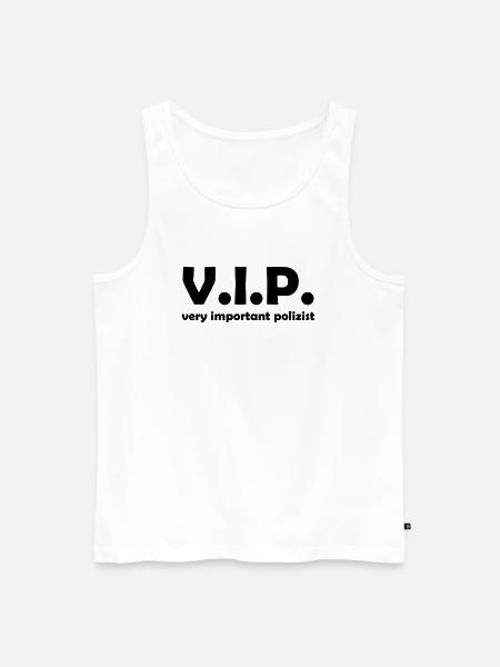 polizist - Männer Premium Bio Tank Top - Weiß