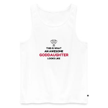 Goddaughter Godson Patentochter Filleule - Men's Premium Organic Tank Top - white - Front - Michal (187cm)