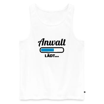 Anwalt - Männer Premium Bio Tank Top - Weiß - Vorne - Michal (187cm)