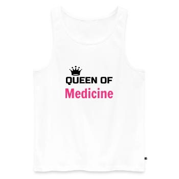 Doctor Arzt Médecin Docteur Medecine Life - Men's Premium Organic Tank Top - white - Front - AI Model Male 178 light (178cm)