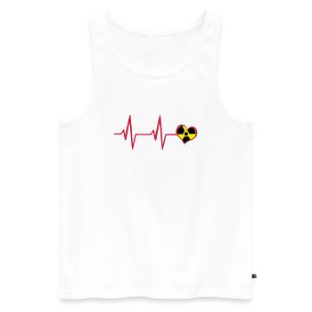 Cardio RX - Men's Premium Organic Tank Top - white - Front - AI Model Male 178 light (178cm)