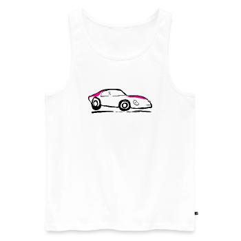 Auto Car - Männer Premium Bio Tank Top - Weiß - Vorne - AI Model Male 178 light (178cm)