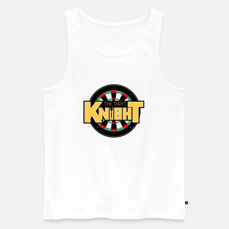 the dart Knight Wurfscheibe - Männer Premium Bio Tank Top - Weiß