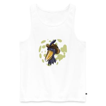 Schuhschnabel Vogel Ornithologe Wald I Geschenk - Männer Premium Bio Tank Top - Weiß - Vorne - Michal (187cm)