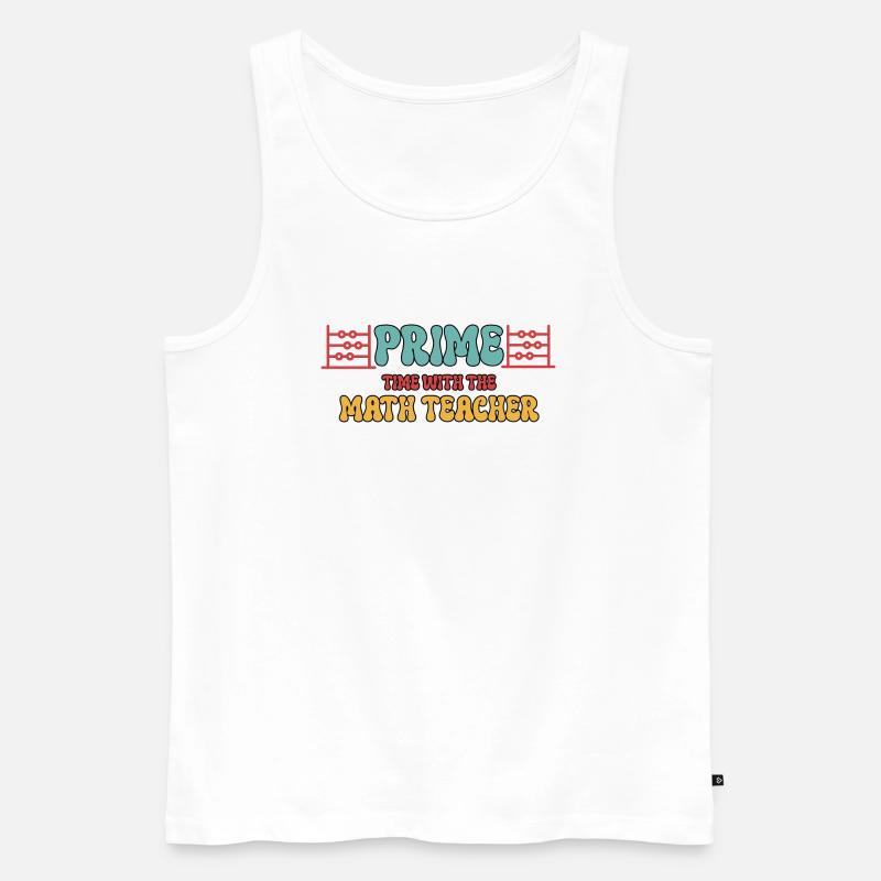 Prime Time mit dem Mathelehrer - Männer Premium Bio Tank Top - Weiß