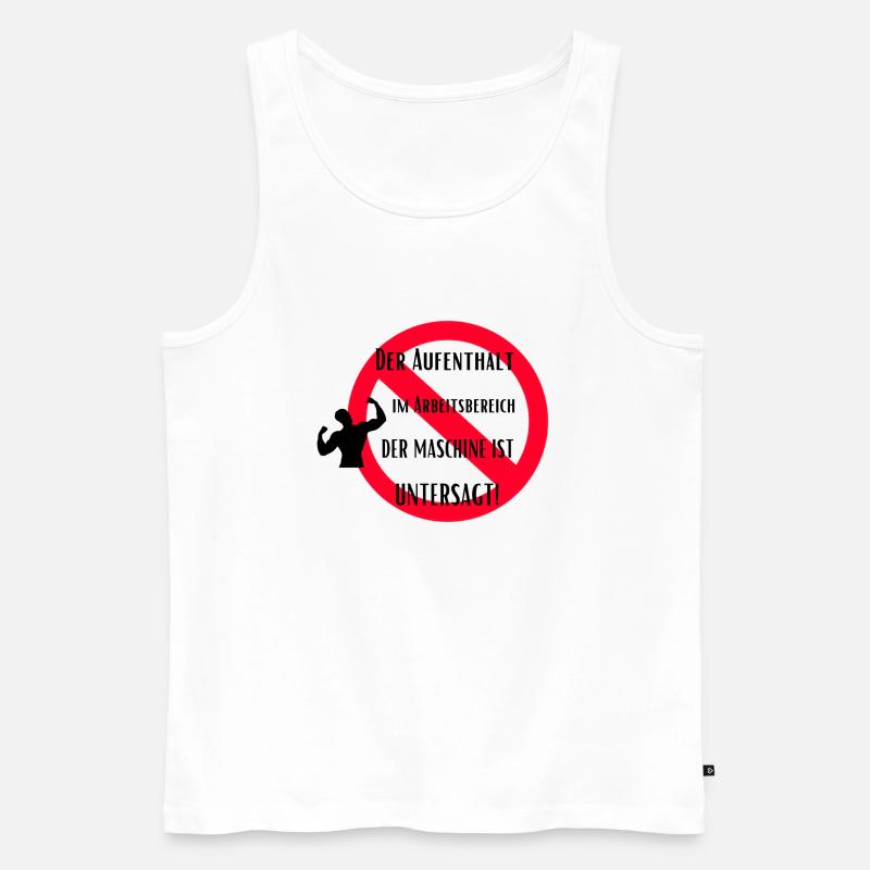 Restricted Zone Apparel - Männer Premium Bio Tank Top - Weiß