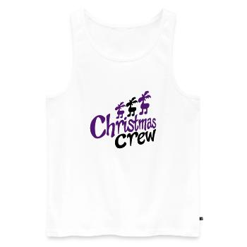 lustiges Team zu Weihnachten - Männer Premium Bio Tank Top - Weiß - Vorne - Michal (187cm)