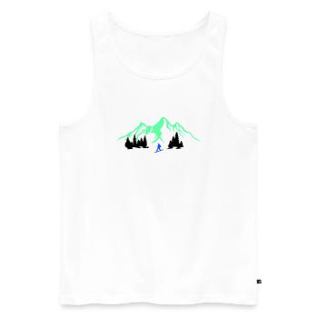 Snowboarding - Männer Premium Bio Tank Top - Weiß - Vorne - Michal (187cm)