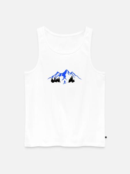 Snowboarding 2 - Men's Premium Organic Tank Top - white