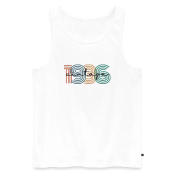 1936 Vintage Retro - Men's Premium Organic Tank Top - white - Front - AI Model Male 178 light (178cm)