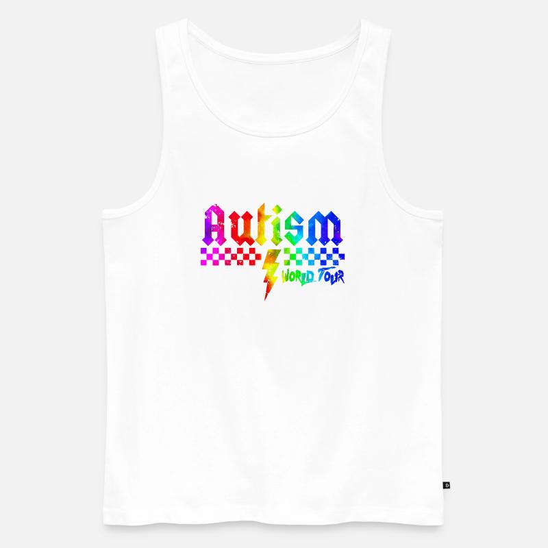 Autismus-Bewusstsein: anders, anders, besser - Männer Premium Bio Tank Top - Weiß