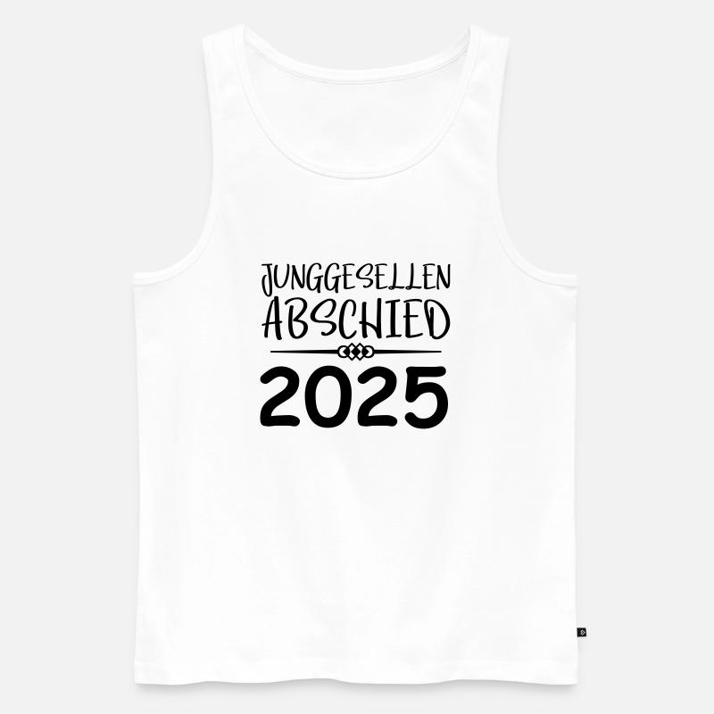 junggesellenabschied 2025 - Männer Premium Bio Tank Top - Weiß