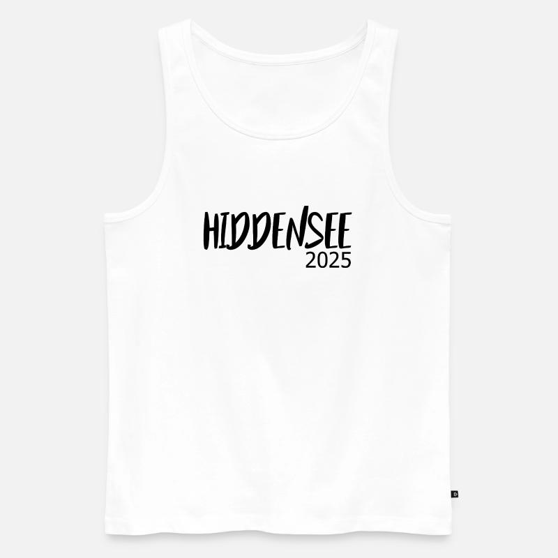 Hiddensee 2025 - Männer Premium Bio Tank Top - Weiß