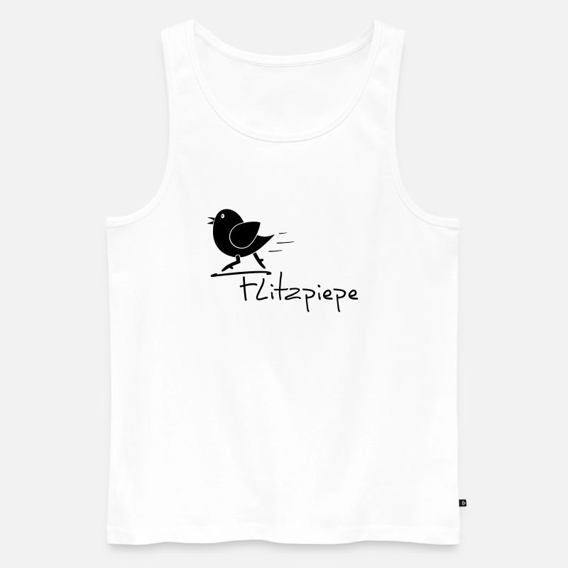 Flitzpiepe - Männer Premium Bio Tank Top - Weiß
