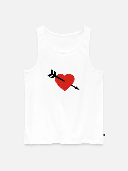 amour - Débardeur bio Premium Homme - blanc