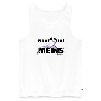 Meins - Men's Premium Organic Tank Top - white - Front - AI Model Male 178 light (178cm)
