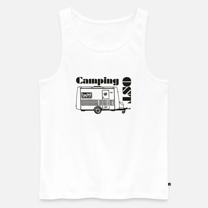 DDR Wohnwagen Intercamp - Männer Premium Bio Tank Top - Weiß