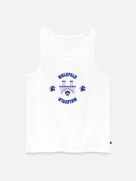 Bielefeld (ID: 001013) - Männer Premium Bio Tank Top - Weiß