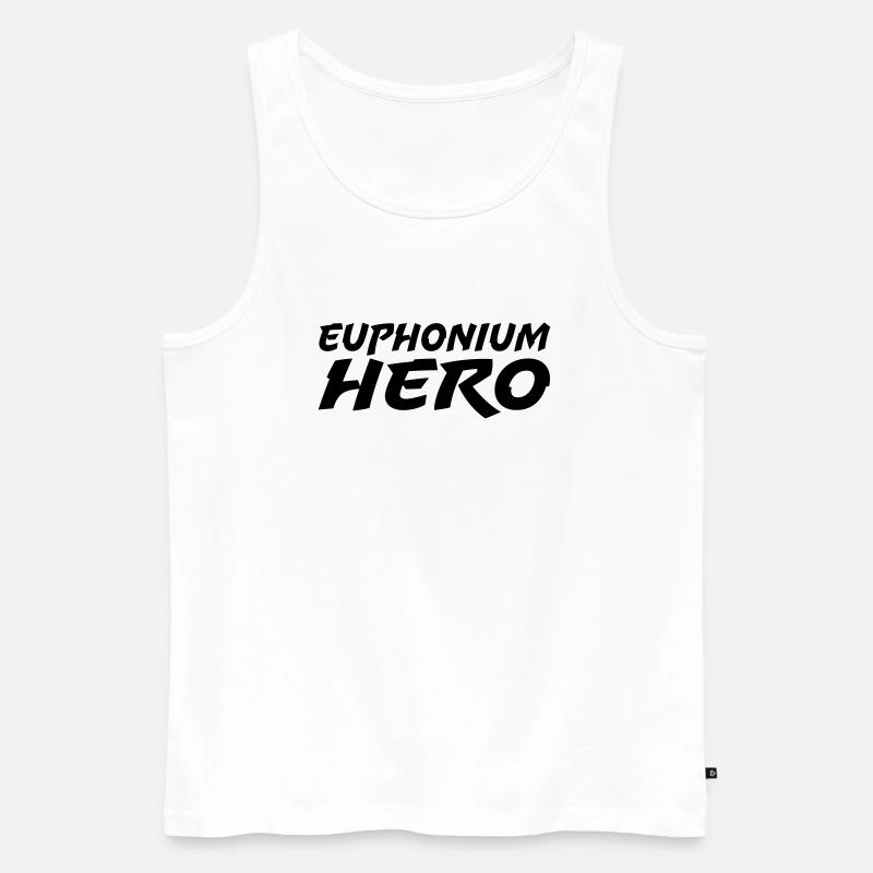 Euphonium Hero - Männer Premium Bio Tank Top - Weiß