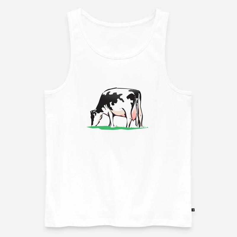cow kuh - Männer Premium Bio Tank Top - Weiß