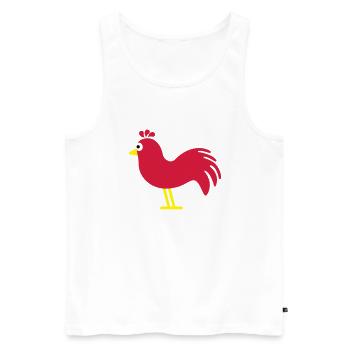 hahn_f3 - Men's Premium Organic Tank Top - white - Front - AI Model Male 178 light (178cm)