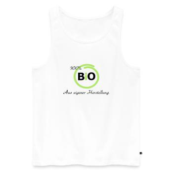 100 % Bio - Männer Premium Bio Tank Top - Weiß - Vorne - AI Model Male 178 light (178cm)