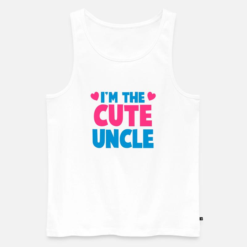 Ich bin der nette Onkel! - Männer Premium Bio Tank Top - Weiß