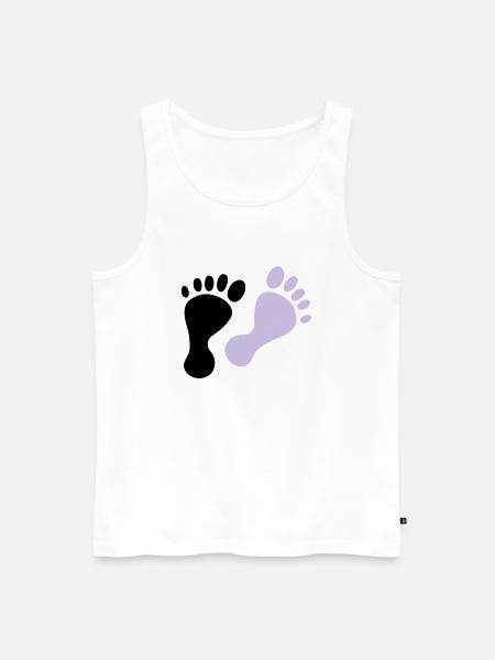 füße - Männer Premium Bio Tank Top - Weiß