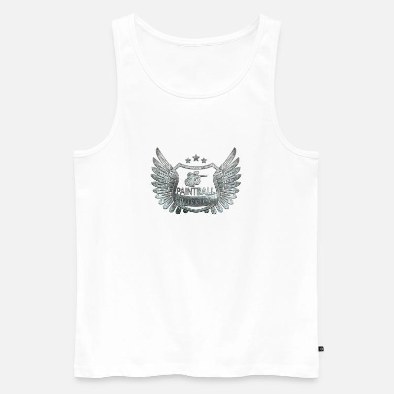 paintball - Männer Premium Bio Tank Top - Weiß