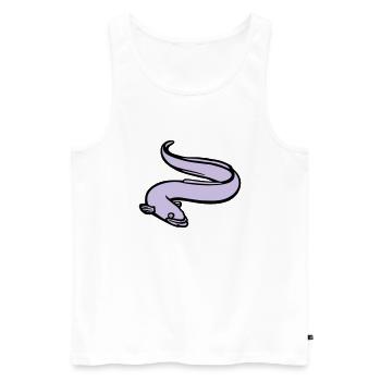 aal_1_3c_mit_farbe - Männer Premium Bio Tank Top - Weiß - Vorne - Michal (187cm)