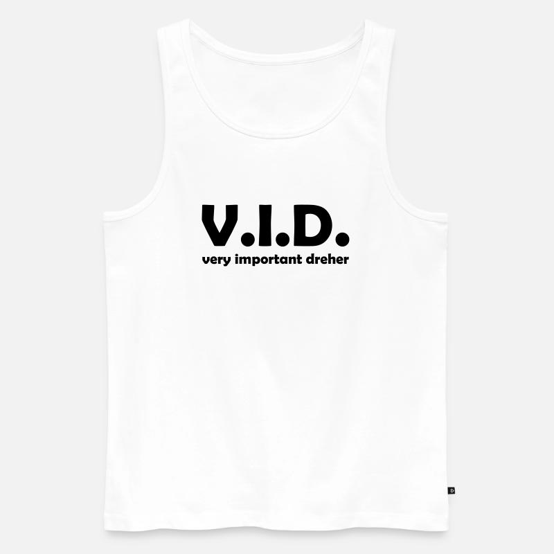 dreher - Männer Premium Bio Tank Top - Weiß