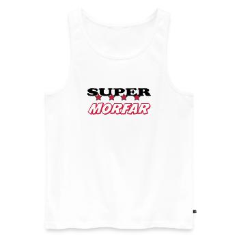 Super morfar - Débardeur bio Premium Homme - blanc - Devant - Michal (187cm)