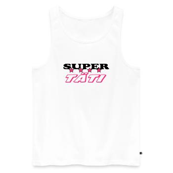 Super tati - Männer Premium Bio Tank Top - Weiß - Vorne - Michal (187cm)