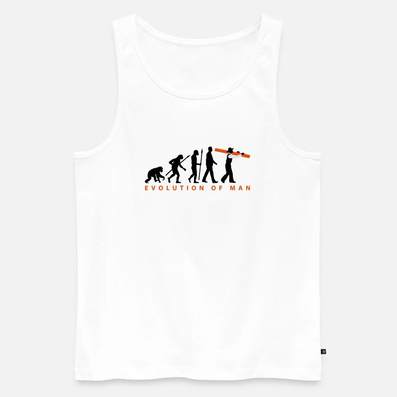 evolution_zimmermann_09_2016_c_3c - Männer Premium Bio Tank Top - Weiß
