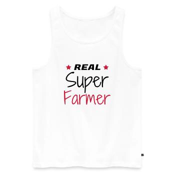Agriculture Farming Farmer Agriculteur Landwirt - Men's Premium Organic Tank Top - white - Front - Michal (187cm)