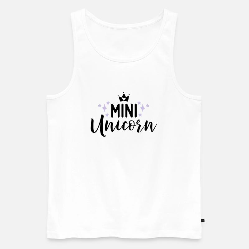 Unicorn - Männer Premium Bio Tank Top - Weiß