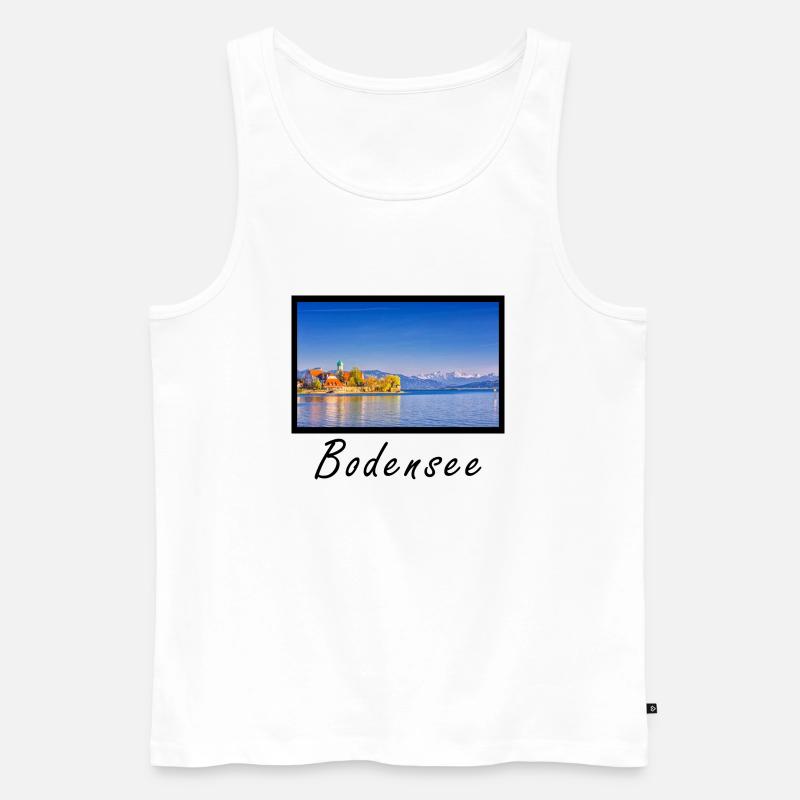 Bodensee Design - Männer Premium Bio Tank Top - Weiß