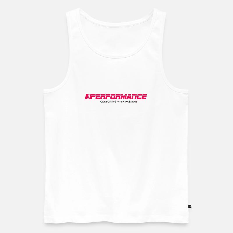 performance cartuning - Männer Premium Bio Tank Top - Weiß
