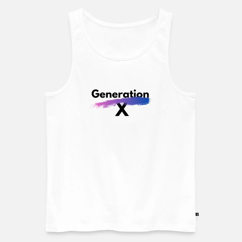 Generation X - Männer Premium Bio Tank Top - Weiß