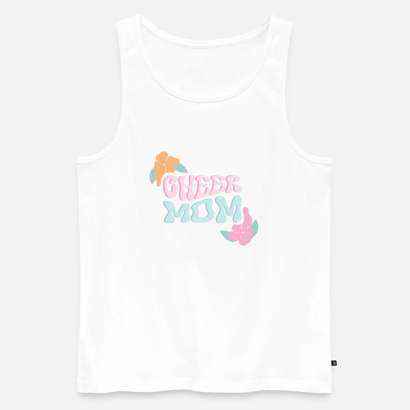 Cheer Mom - Männer Premium Bio Tank Top - Weiß