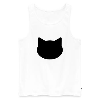 Hintergrund Katze - Männer Premium Bio Tank Top - Weiß - Vorne - Michal (187cm)