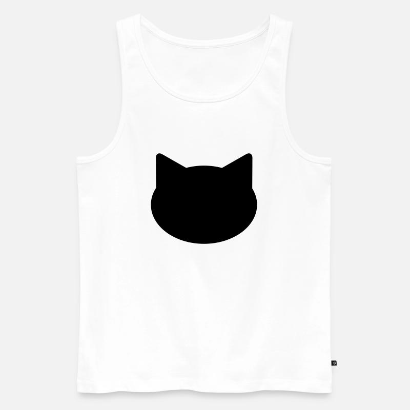Hintergrund Katze - Männer Premium Bio Tank Top - Weiß